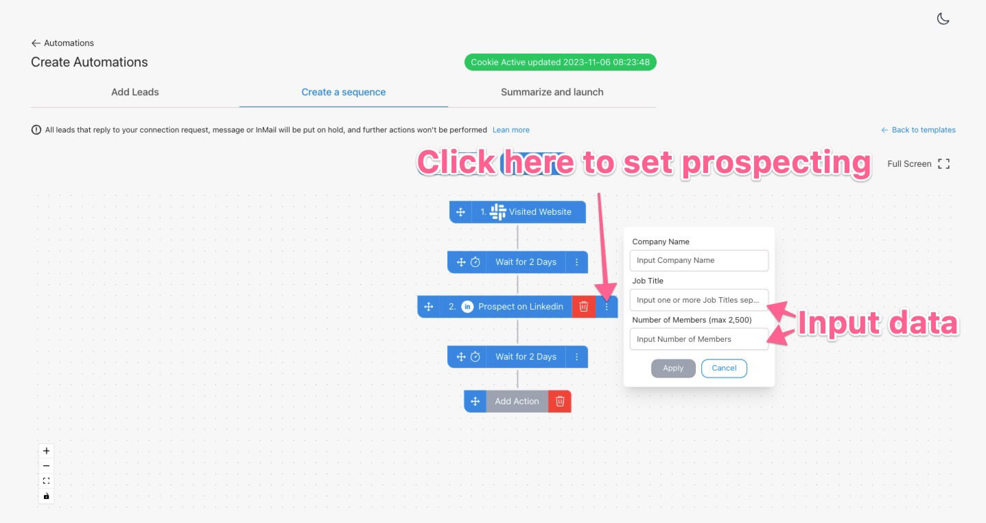 AI visitor Automation step 2